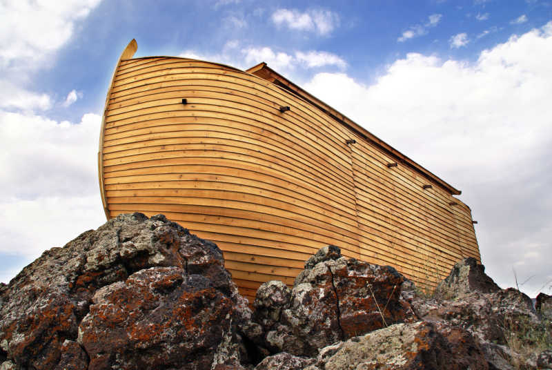 木制船型的房屋