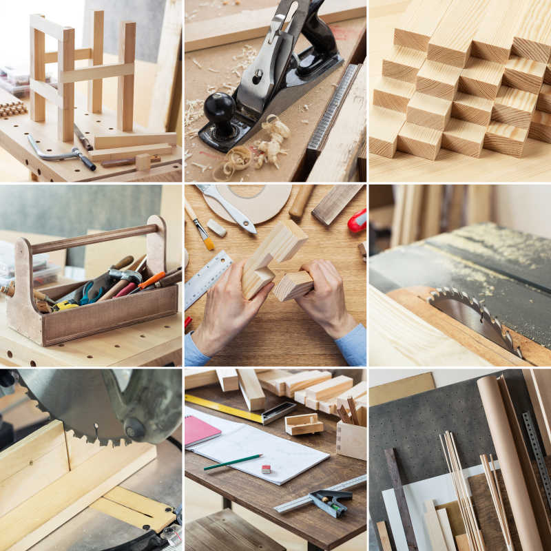 木工成套设备和木材
