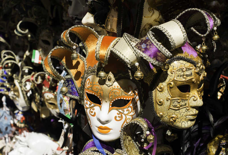 威尼斯狂欢的面具