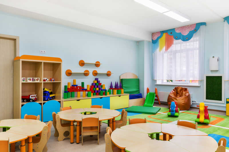 可爱的幼儿园游戏室