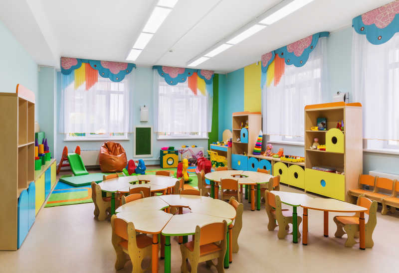 幼儿园的游戏和活动室