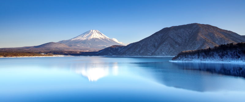 冬季的富士山