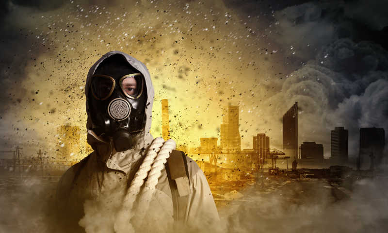 防毒面具于是这城市的核污染