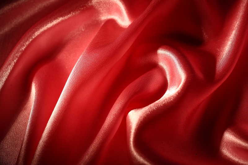 光滑优雅的红色丝绸纹理背景