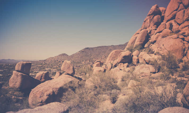 亚利桑那州斯科茨沙漠红岩