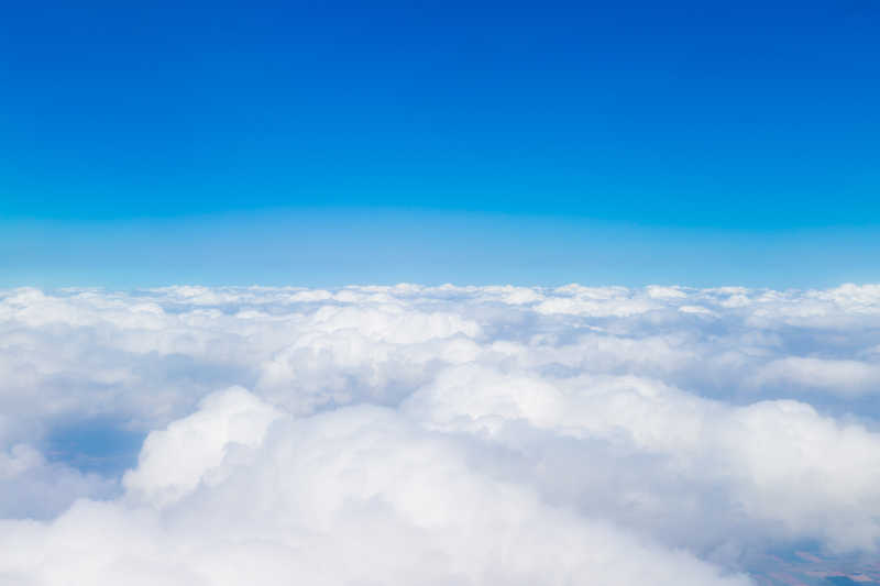 蓝天白云航空摄影