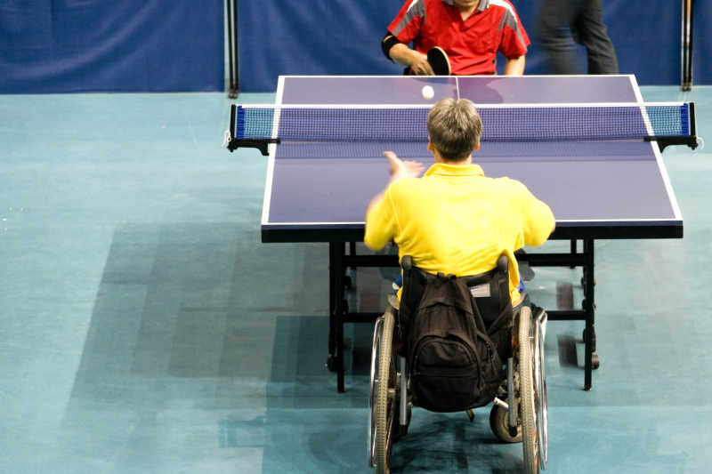 残疾人乒乓球比赛