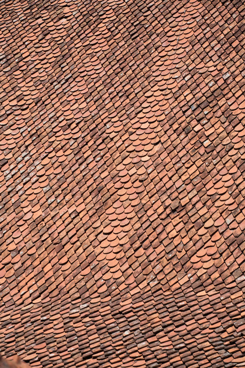 旧屋面红瓦覆盖面图案