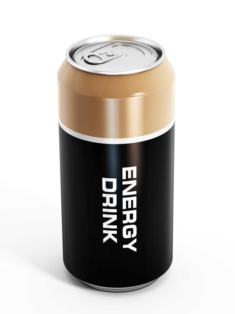 一瓶能量饮料罐