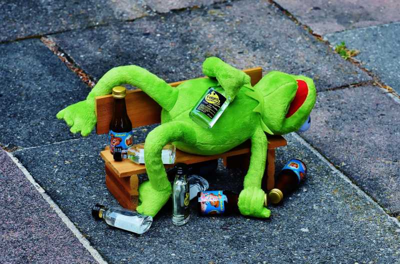 青蛙与酒瓶