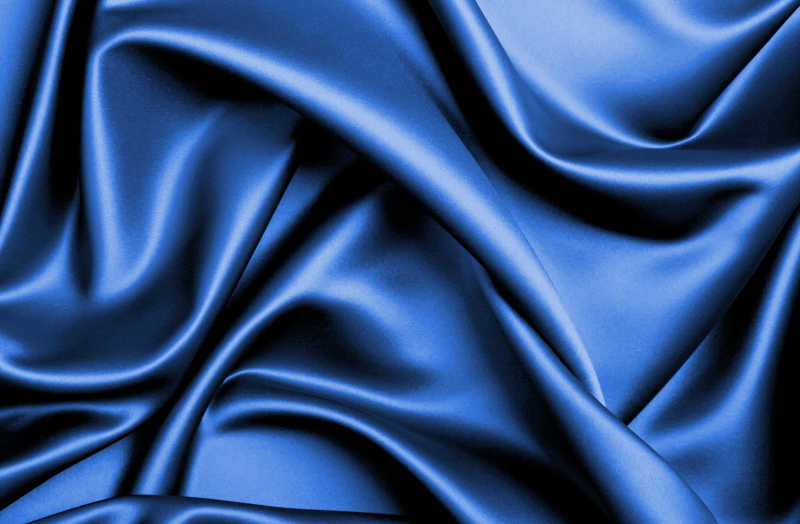 蓝色的丝绸