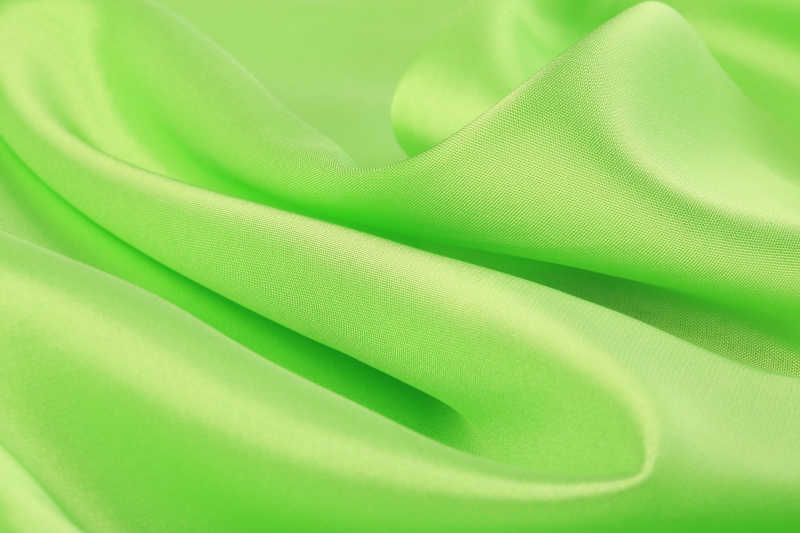 柔软的绿色缎子
