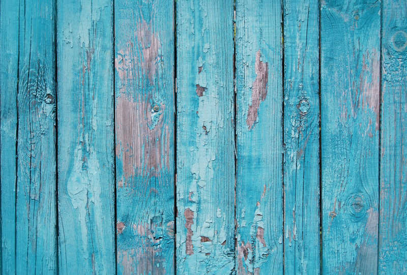 蓝色破旧木板背景