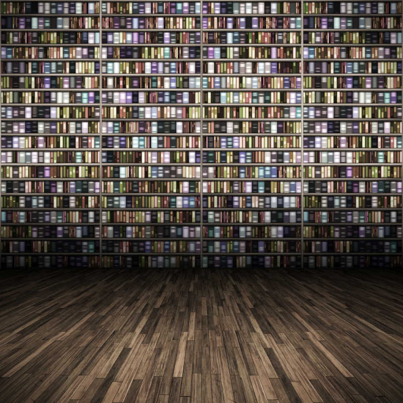 木制地板的书房背景