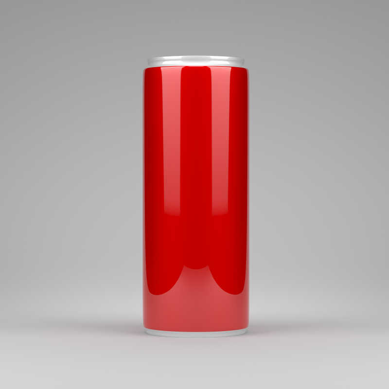 红色的铝制饮料罐