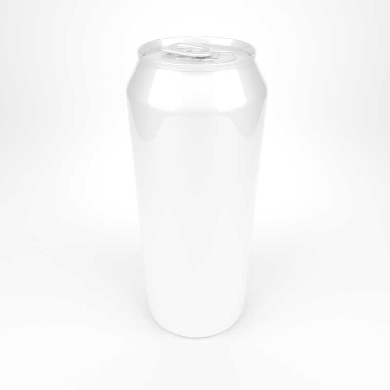 银白色的汽水铝制罐