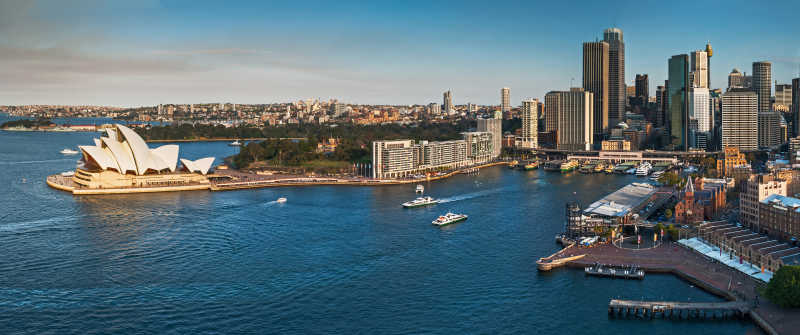 繁忙的悉尼港口