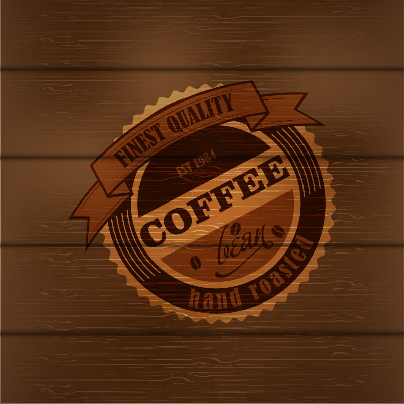 矢量的咖啡标志设计模板