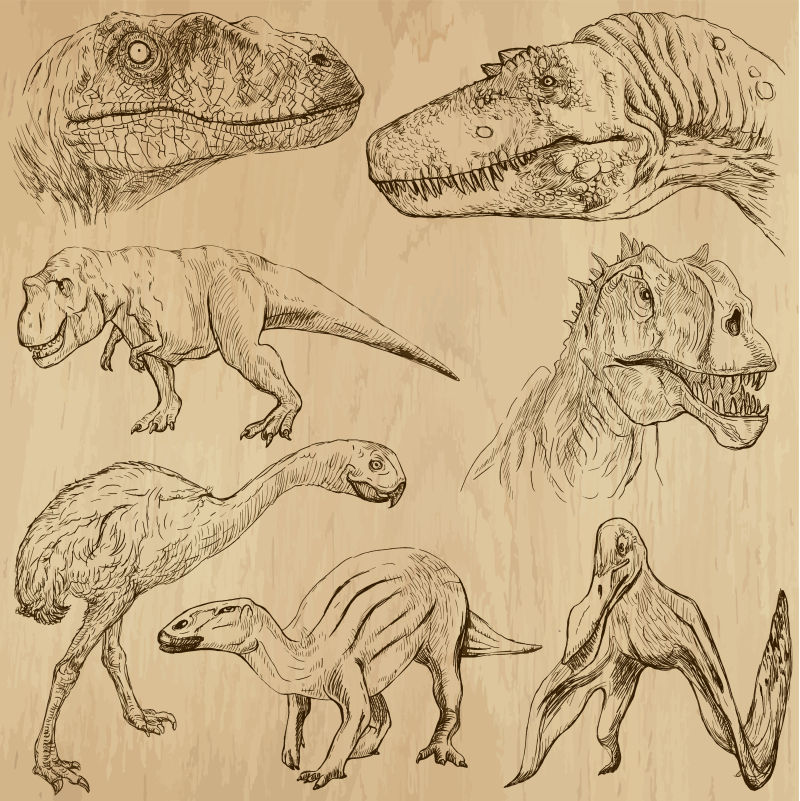 十大远古巨兽怎么画图片