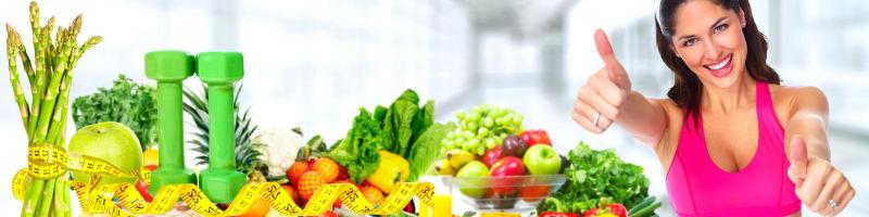 营养的蔬菜和运动能很好的减肥瘦身