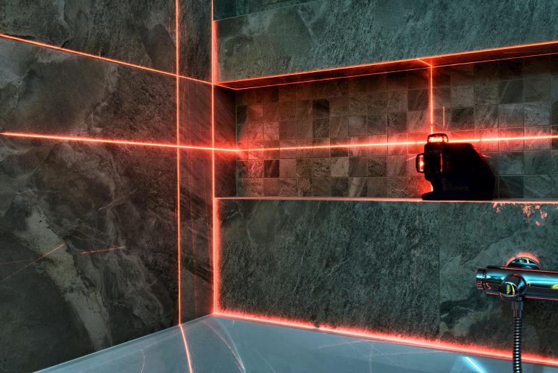 浴室墙面激光测量