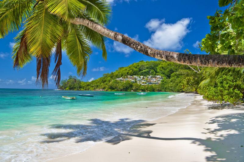 宁静的毛里求斯岛海滩