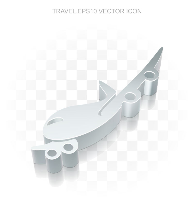 矢量的飞机形状立体图标设计
