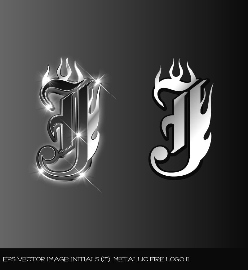 矢量字母J标志设计