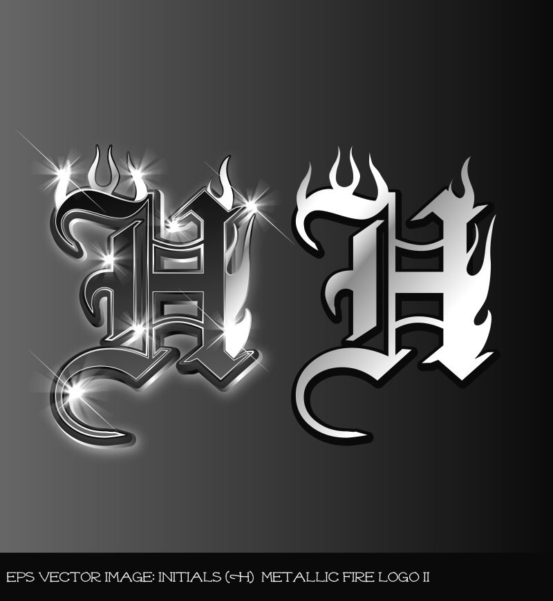 矢量字母H logo