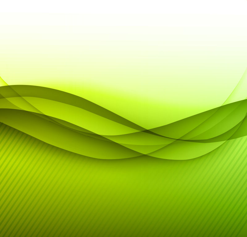 绿色条纹样式的矢量抽象背景