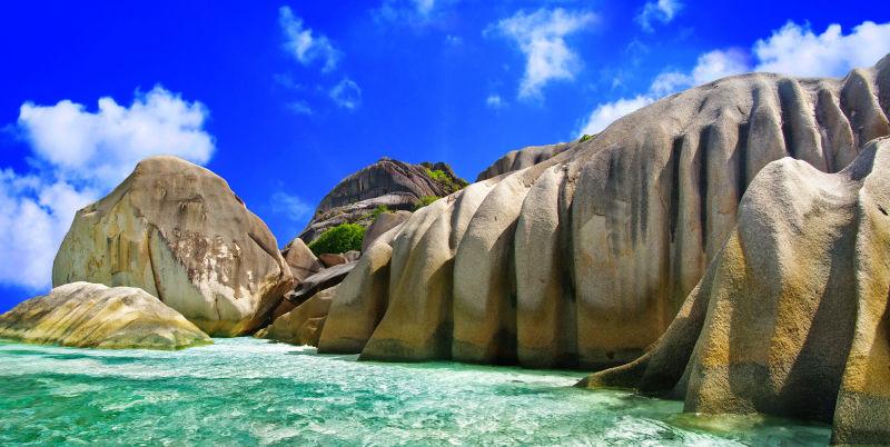 塞舌尔独特的花岗岩美景