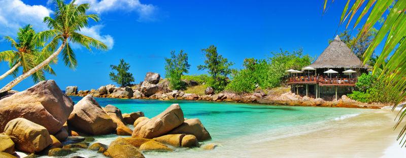 海滩热带假日塞舌尔群岛美景