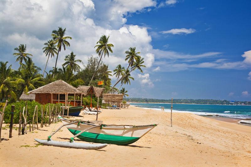 斯里兰卡美丽的热带海滩