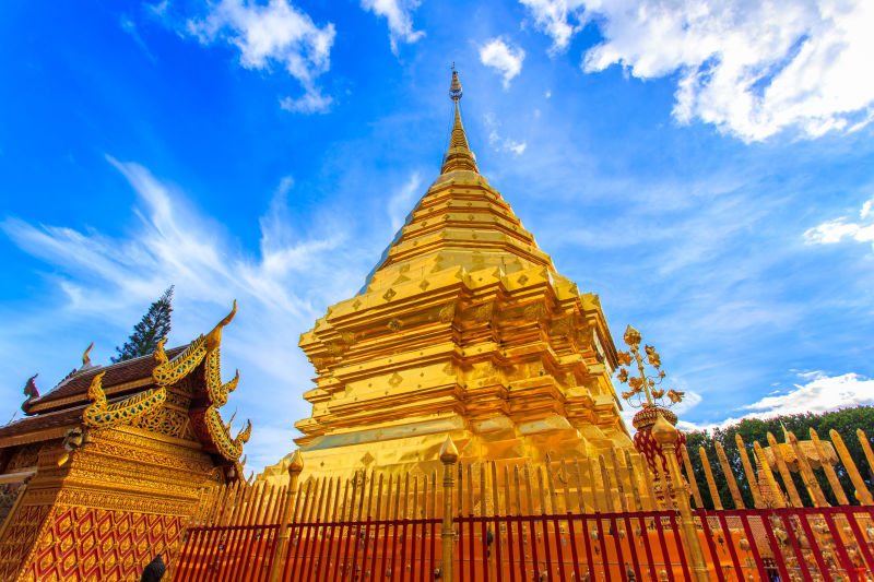 泰国清迈神圣的佛教寺庙