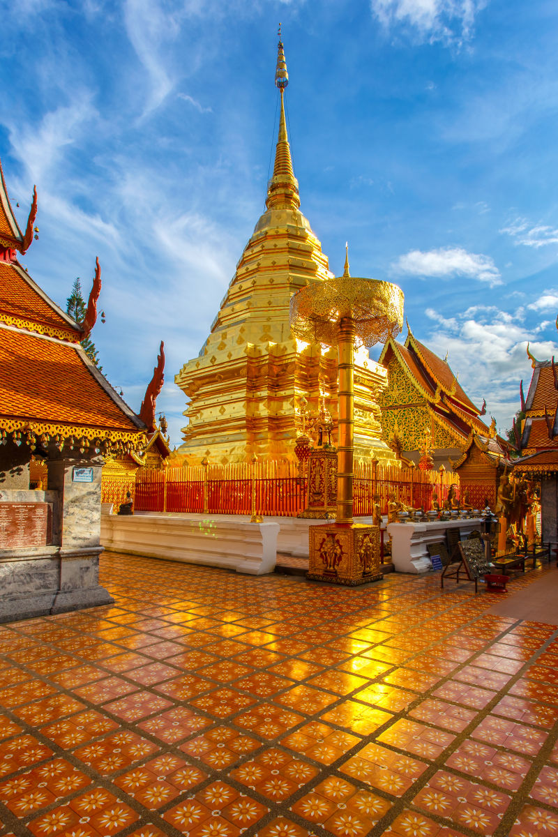 著名的泰国清迈佛教寺庙
