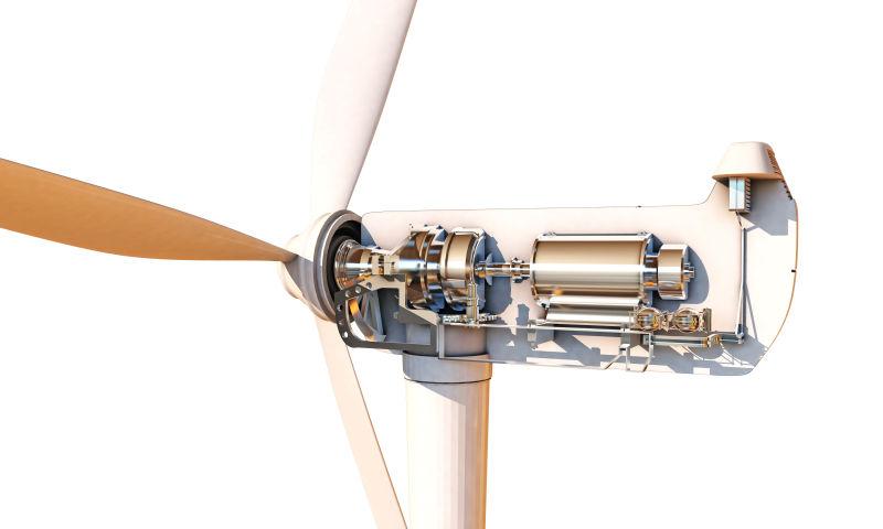 风力发电机的结构展示图