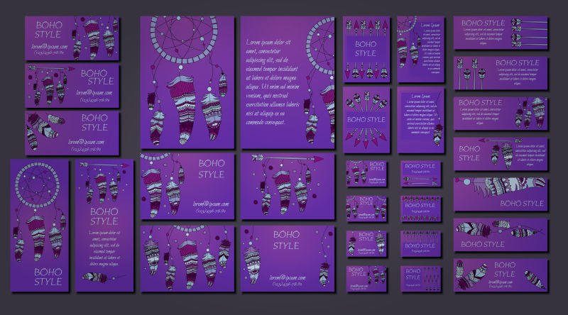紫色创意梦想捕捉概念的矢量装饰背景