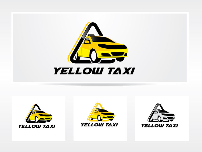 出租车矢量标识设计