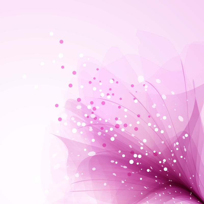 粉紫色的矢量花卉创意背景