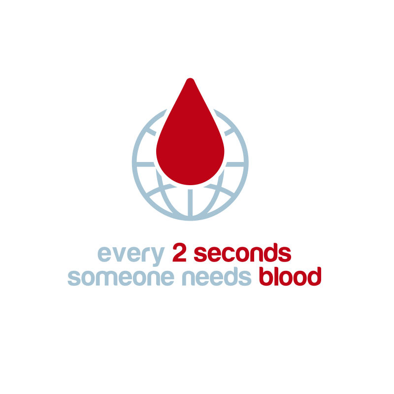 献血理念的矢量插图设计