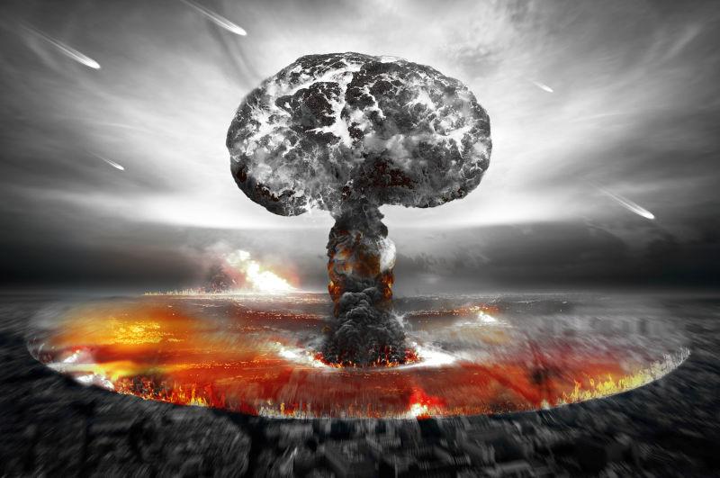 核战争爆炸形成的蘑菇云