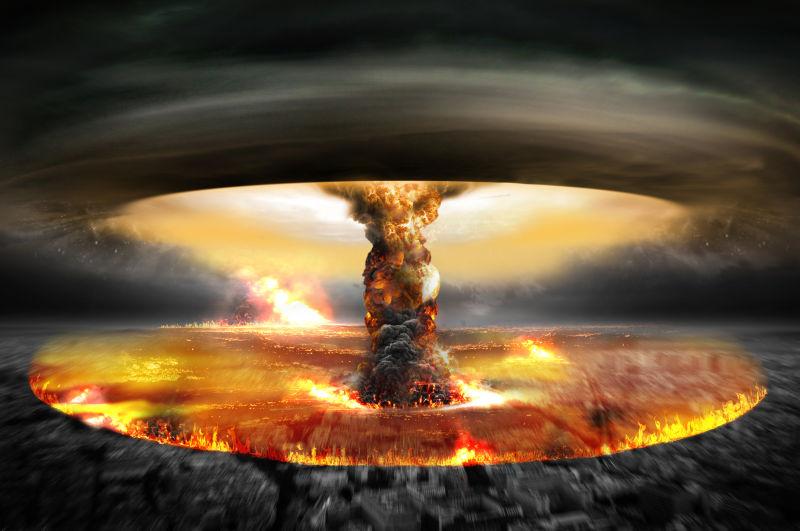核战争的危险与原子核爆炸蘑菇云