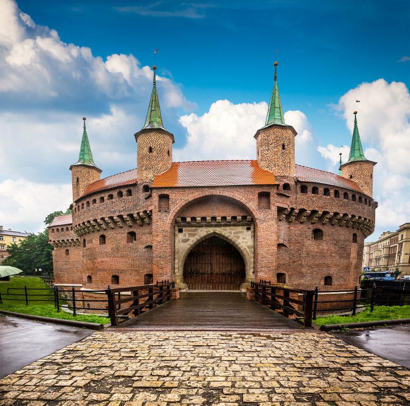 波兰历史中心美丽的城市建筑