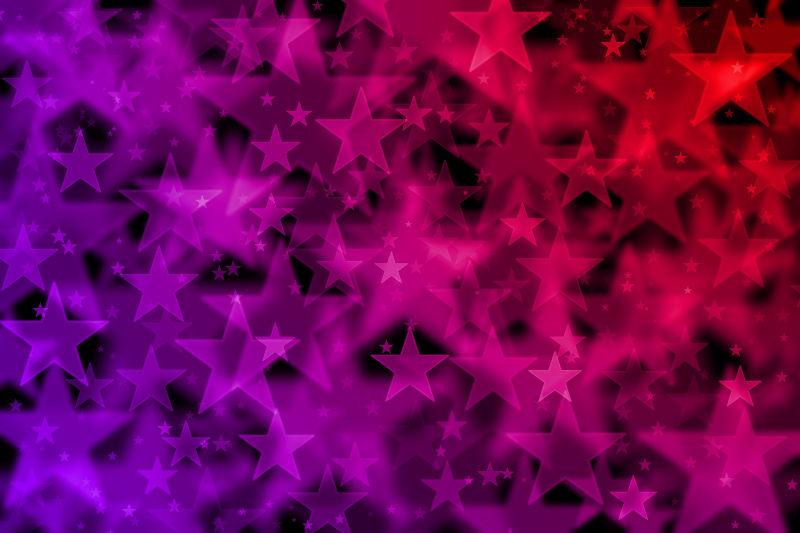 紫色的五角星背景