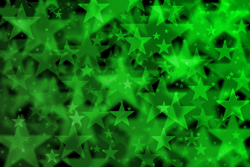 绿色星星背景