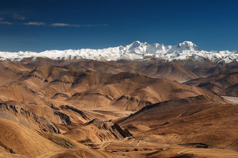 一望无垠的喜马拉雅山脉
