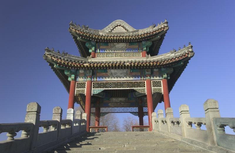 蓝天下中国古建筑