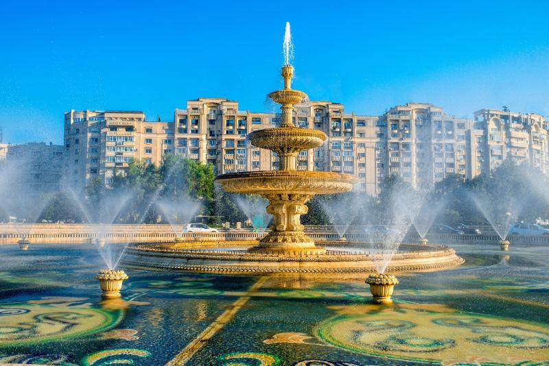 布加勒斯特中心城市喷泉