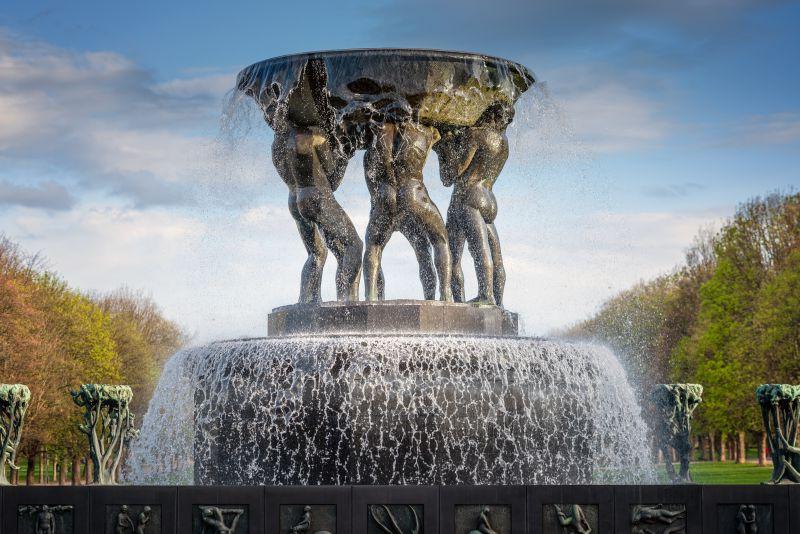 奥斯陆维格兰雕塑公园喷泉