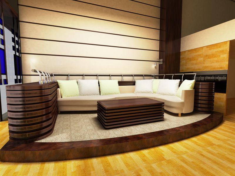 现代化客厅沙发摆设设计